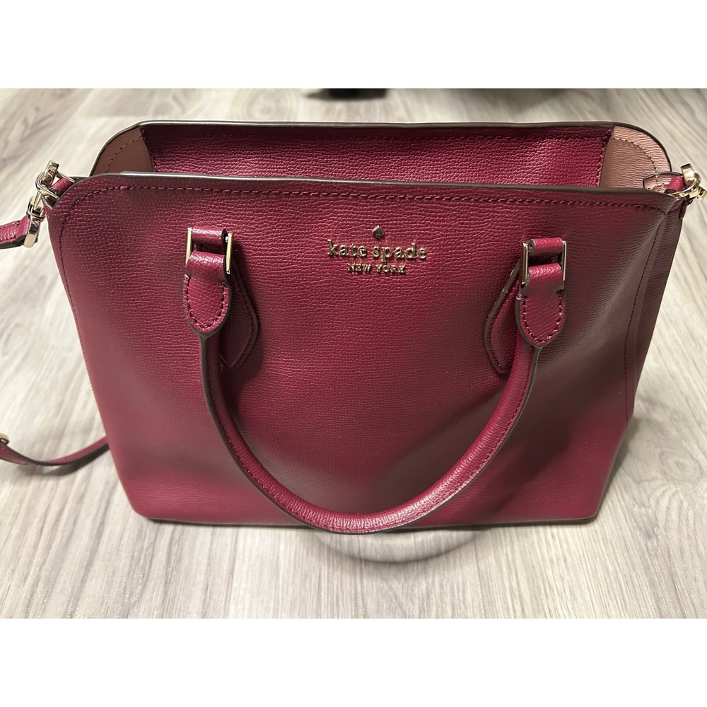 Kate Spade New‎ York Blackberry Large Darcy Bag.  Zipper crossbody and elbow.
